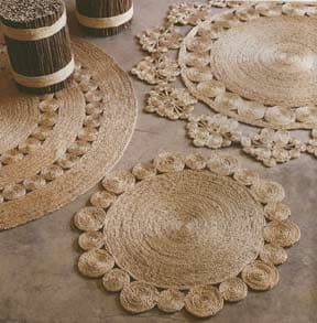 Jute Natural Handwoven Area Carpet — jute manufacturer Bangladesh, Farook Jute Mills (JDP-025)